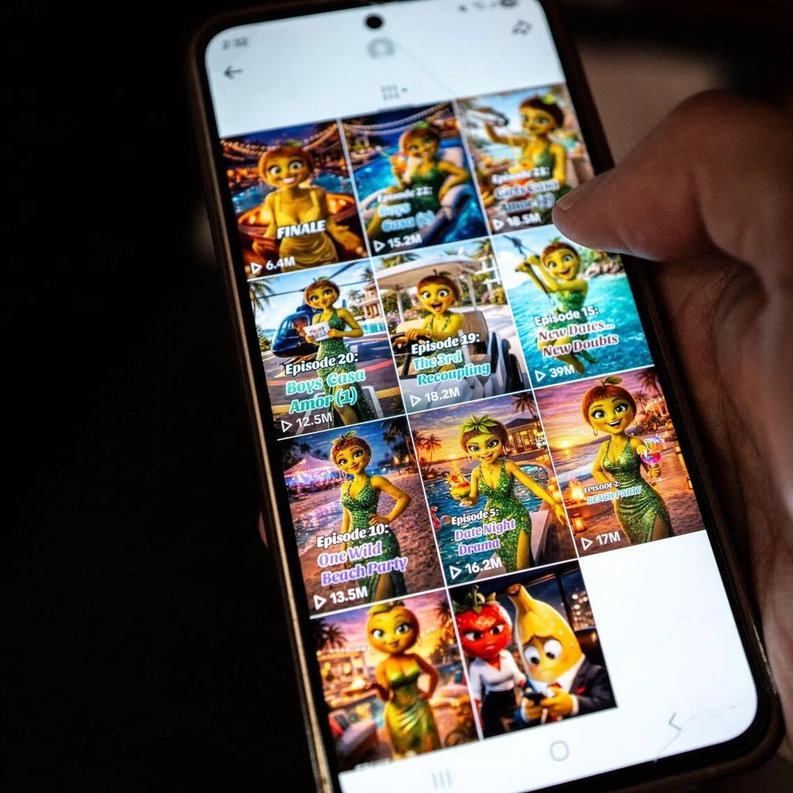 The TikTok micro-series shows the exploits of bizarre animated characters parody reality TV tropes.