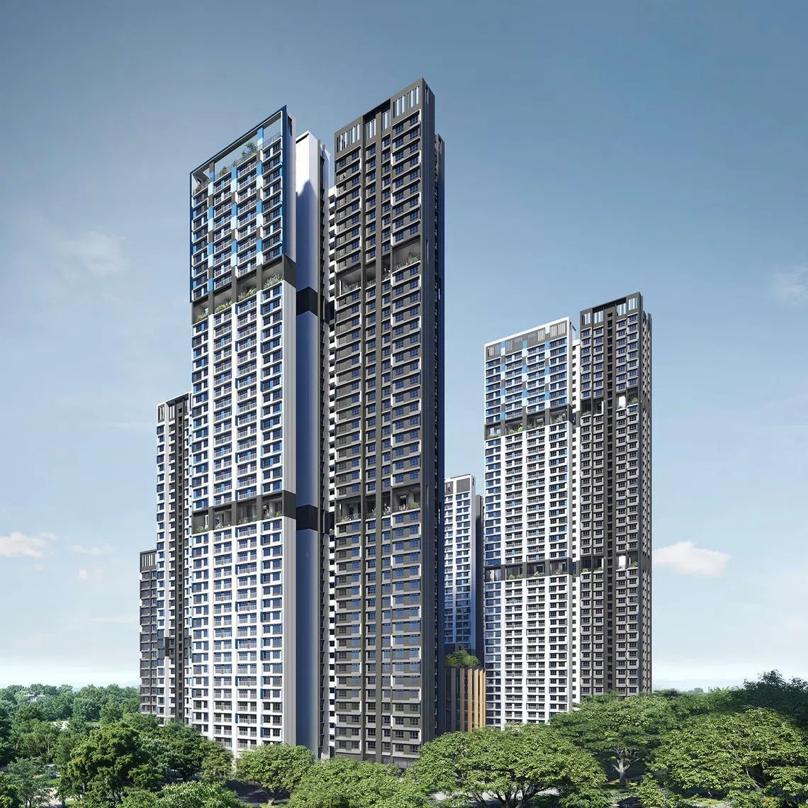 In October 2025, 880 flats were launched in Berlayar Residences, the first project in the new estate.