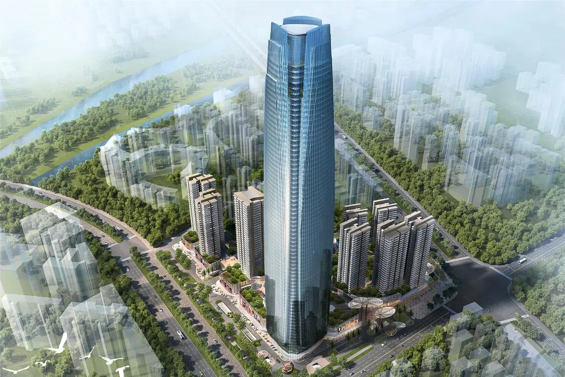 An artist's impression of First Sponsor's Star of East River project in China. Net proceeds from the rights issue will be used to fund the company's expansion plans.