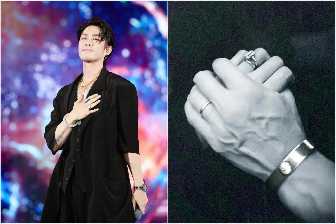 Taiwanese-American singer Van Ness Wu shared a photo of one hand clasping another on social media on June 29.