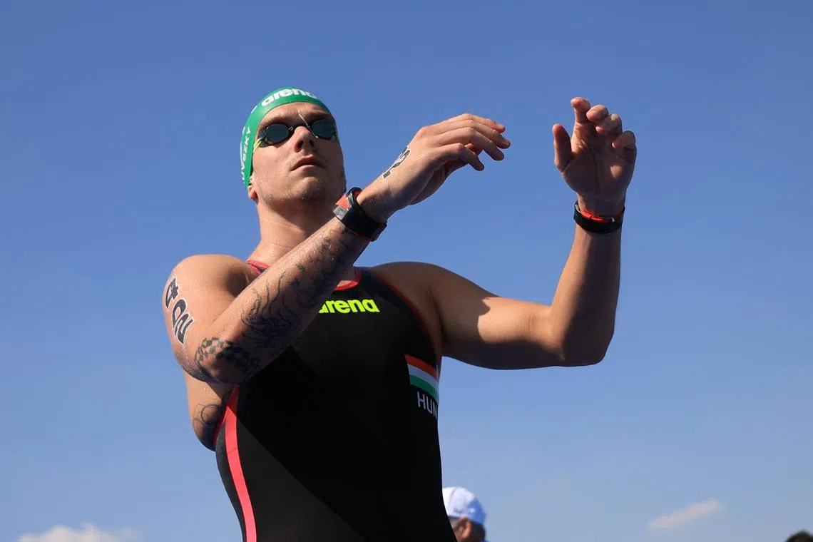 Hungarian open water swimmer Kristof Rasovszky will be looking to retain his 10km world title in Singapore.