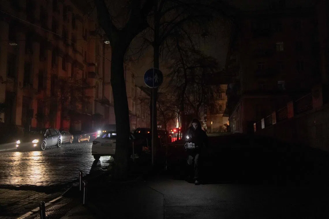 Russia unleashed on Nov 28 its second big attack on Ukraine’s energy infrastructure in November, triggering deep power cuts across the country.