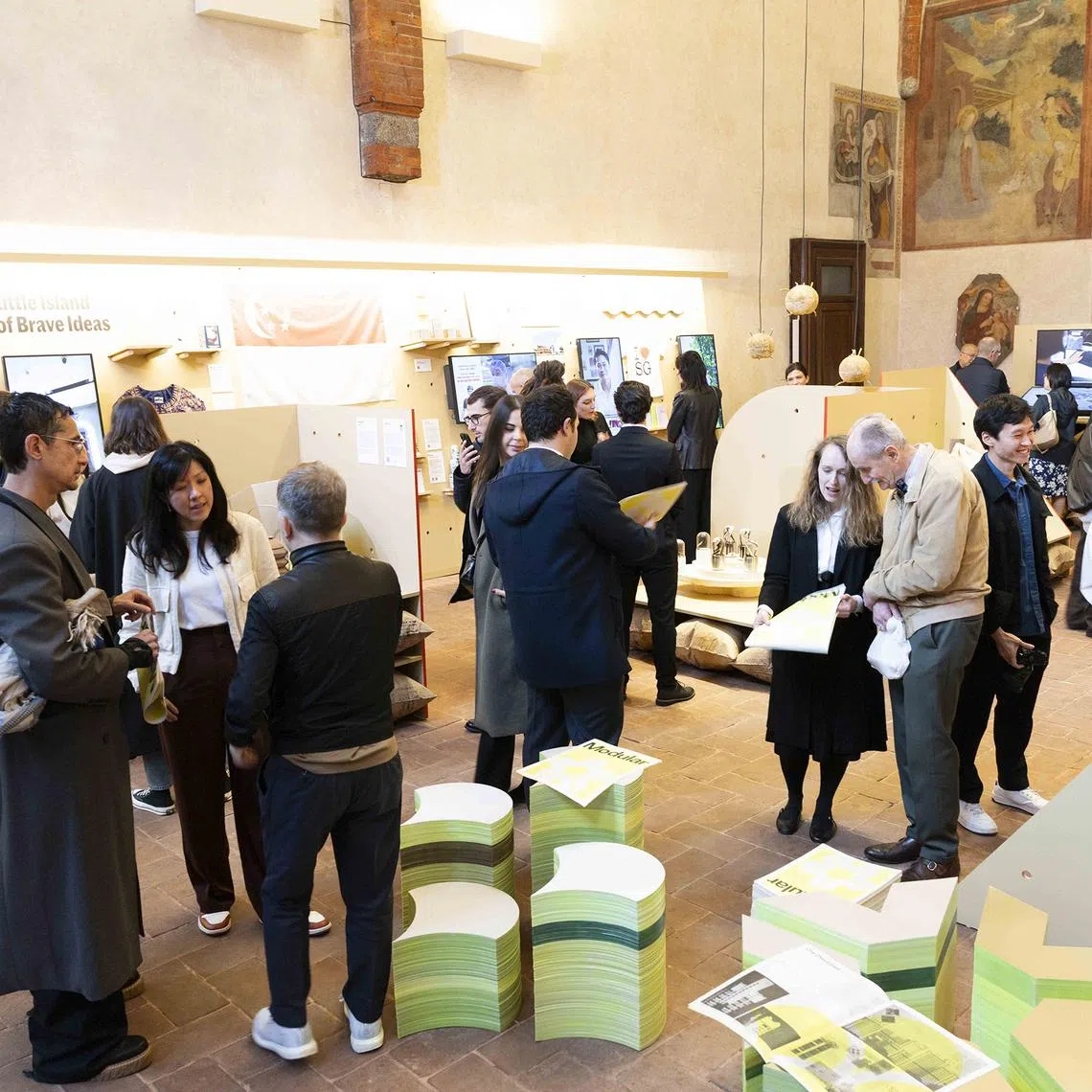 Crowds at the opening event of Future Impact 3: Design Nation on Monday April 8, 2025. PHOTO: Stefano Masse