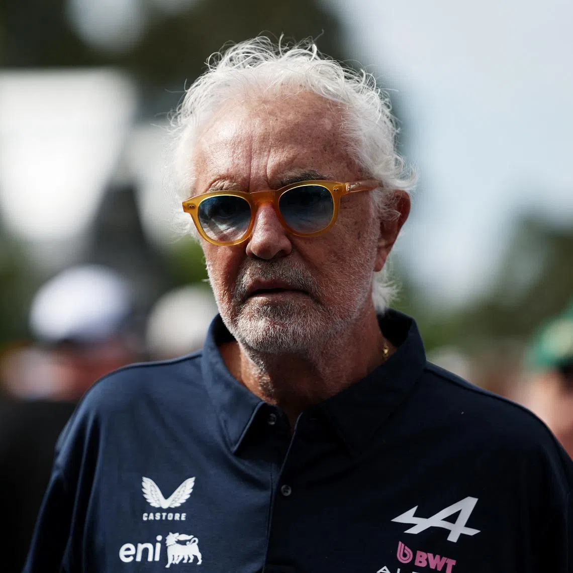Formula One F1 - Australian Grand Prix - Albert Park Grand Prix Circuit, Melbourne, Australia - March 7, 2026 Alpine de facto team principal Flavio Briatore arrives. REUTERS/Hollie Adams