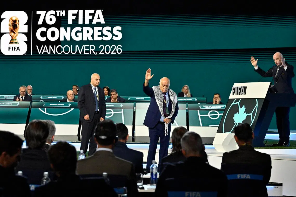 Senior officials from Palestine, Israel football bodies refuse to shake hands at FIFA Congress