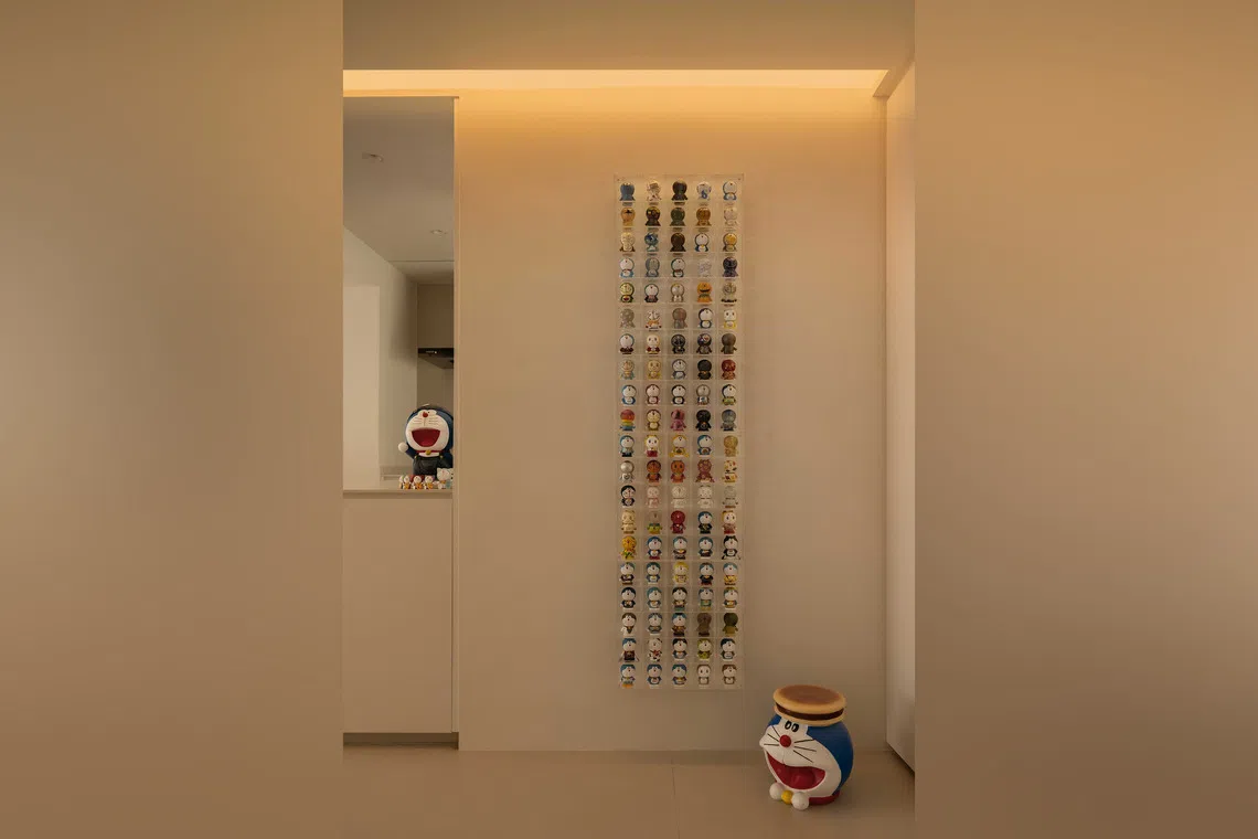 straitstimes.com - Pockets of joy with Doraemon toys in minimalist bachelor pad