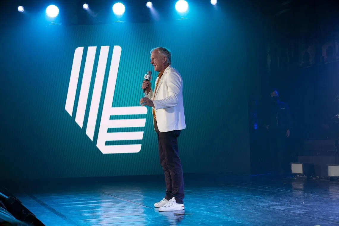 Then LIV Golf CEO Greg Norman during the Welcome Party before to the LIV Golf Invitational Bangkok at Stonehill Golf Course on Oct 5, 2022 in Pathum Thani, Bangkok.