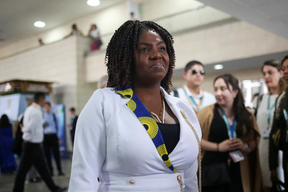 FILE PHOTO: Colombia's Vice President Francia Marquez attends the 16th United Nations Biodiversity Summit (COP16) in Cali, Colombia October 20, 2024. REUTERS/Juan David Duque/File Photo