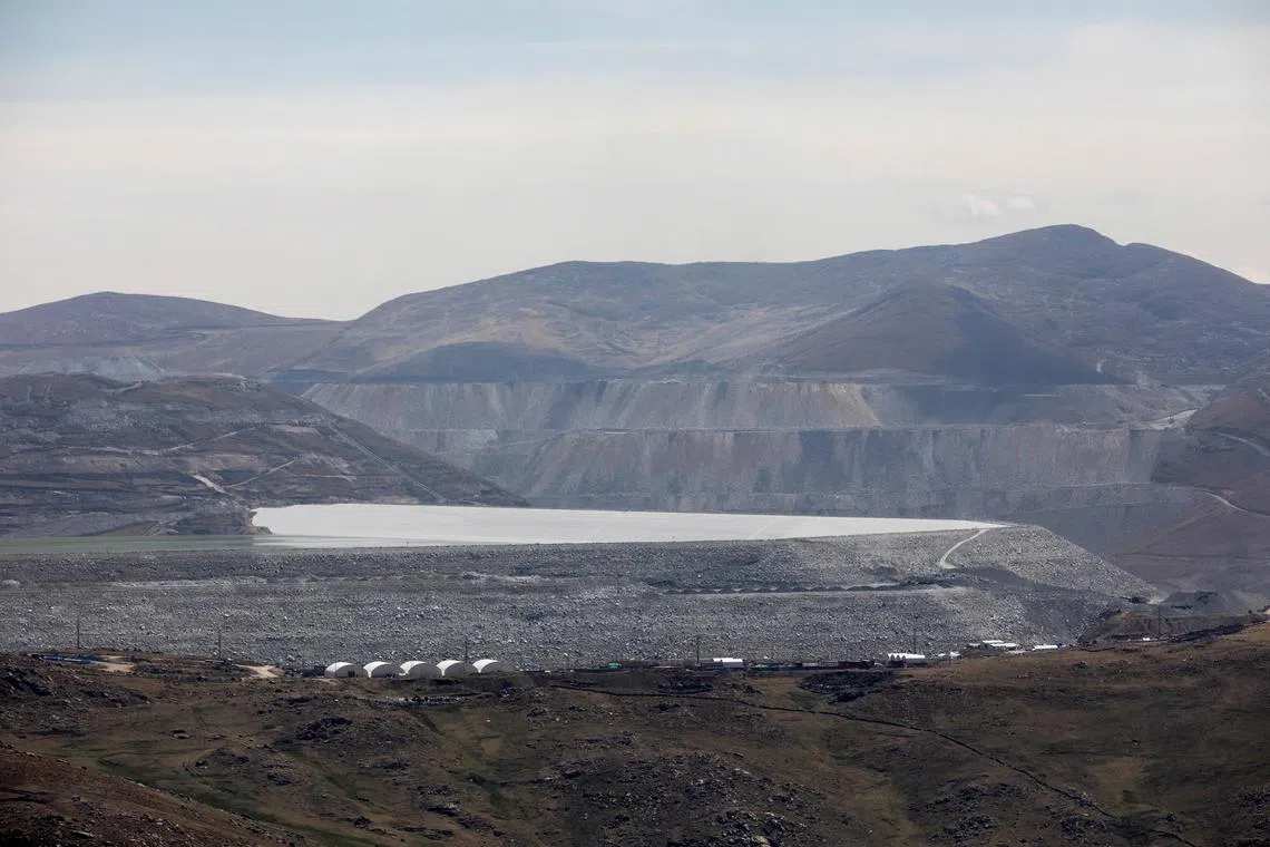 FILE PHOTO: General view of a mine operated by MMG Las Bambas, in a region where locals claim mining activity has negatively affected crop yields and killed livestock, outside of Cusco, Peru October 14, 2021. Picture taken October 14, 2021. REUTERS/Angela Ponce/File Photo