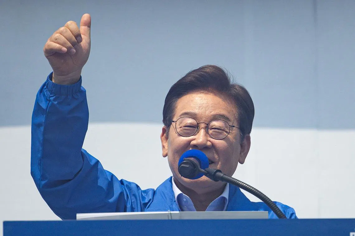 South Korea's presidential candidate Lee Jae-myung's stance could undermine the nation’s atomic energy expansion plans at home and abroad.