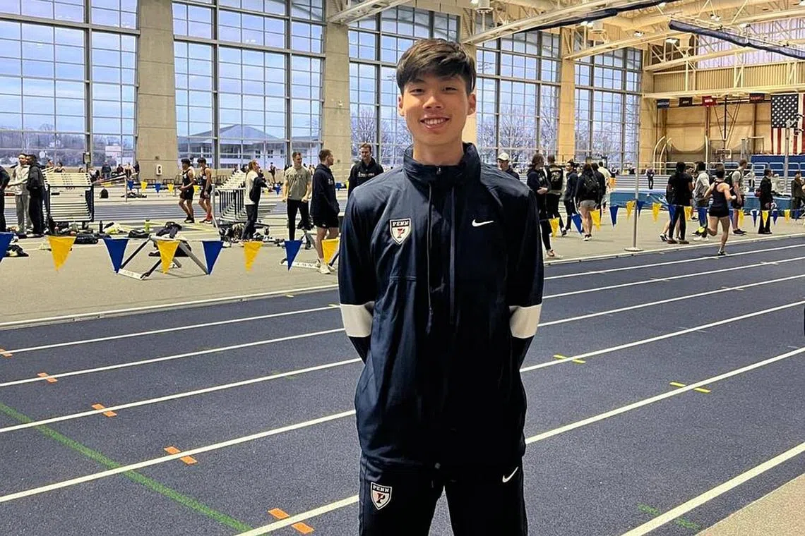 Kampton Kam cleared 2.08m to claim first place in the men’s high jump event at the Wesley A. Brown Invitational.