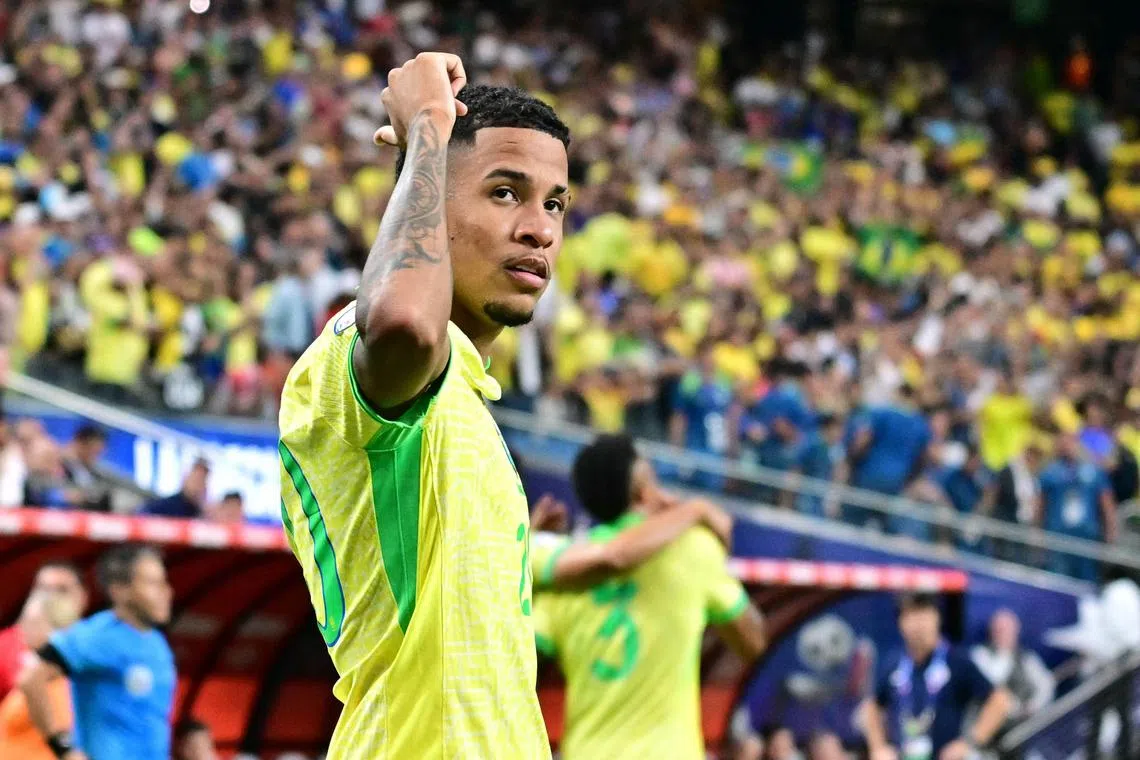 Savinho has played seven times for Brazil and scored his first international goal in June against Paraguay in the Copa America.