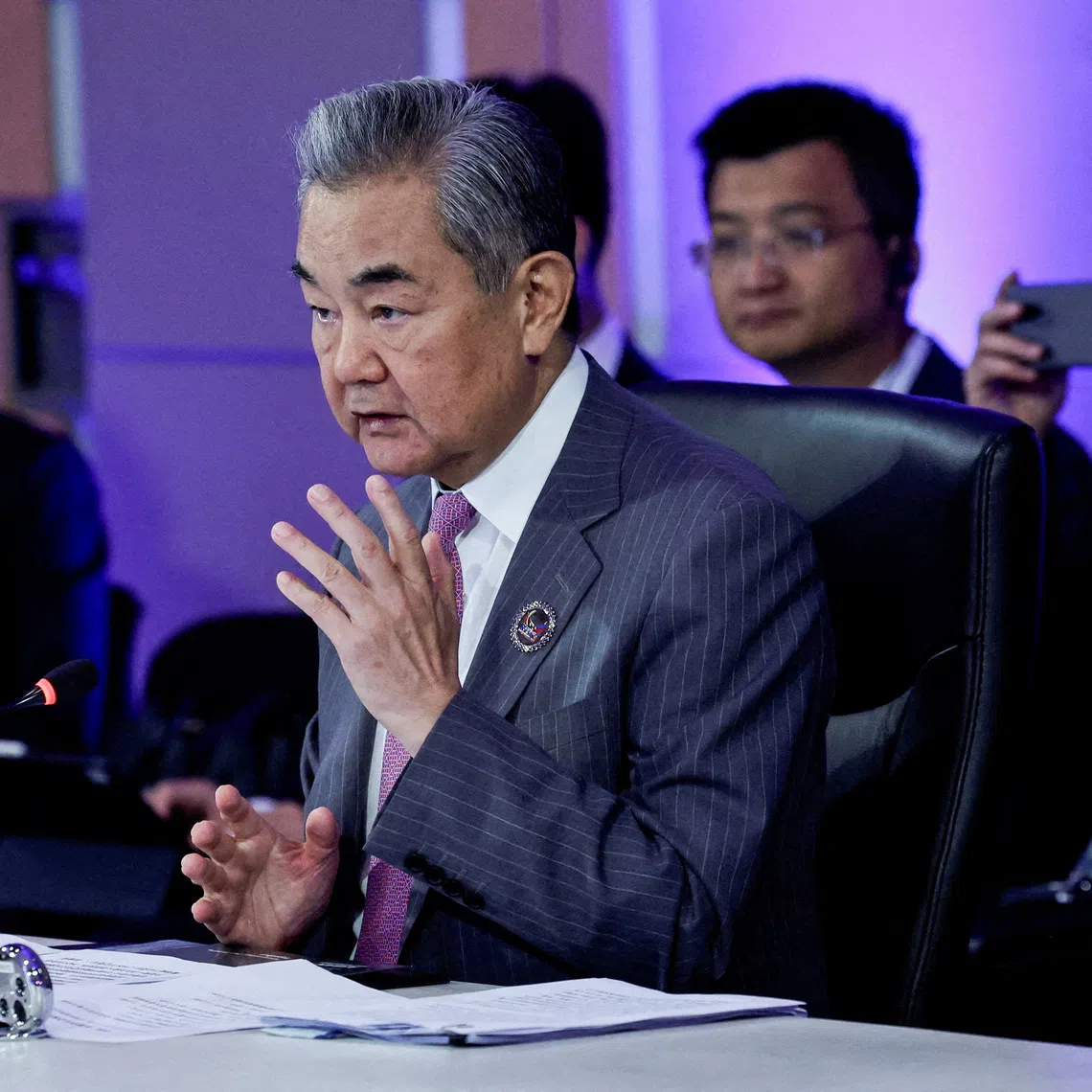 Chinese Foreign Minister Wang Yi (above) is due to meet South Korean Foreign Minister Cho Hyun on Aug 19.