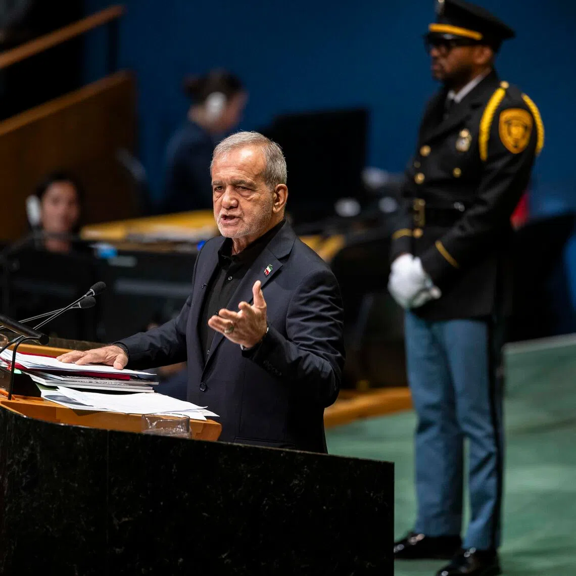 Iran’s president delivered a defiant speech at the United Nations General Assembly on Sept 23 while the same time leaving the door open for negotiations with the United States.