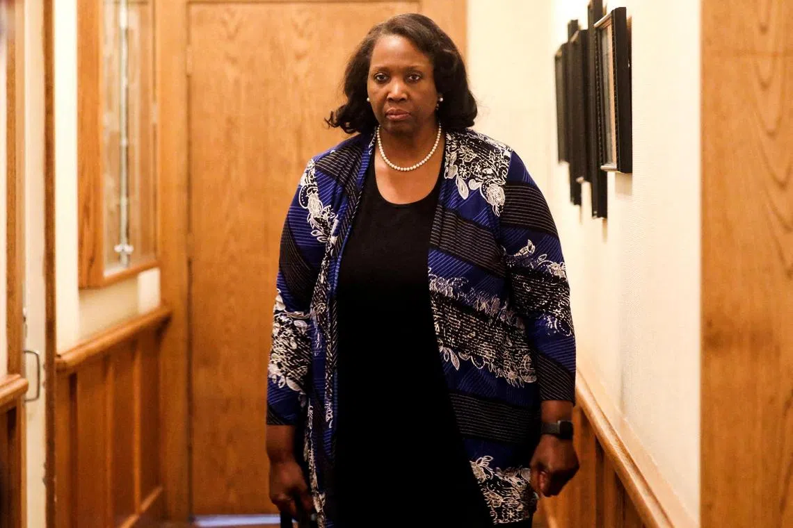 Dr Cook has rejected Mr Trump’s unprecedented bid to remove her, saying he had no legal authority to do so.