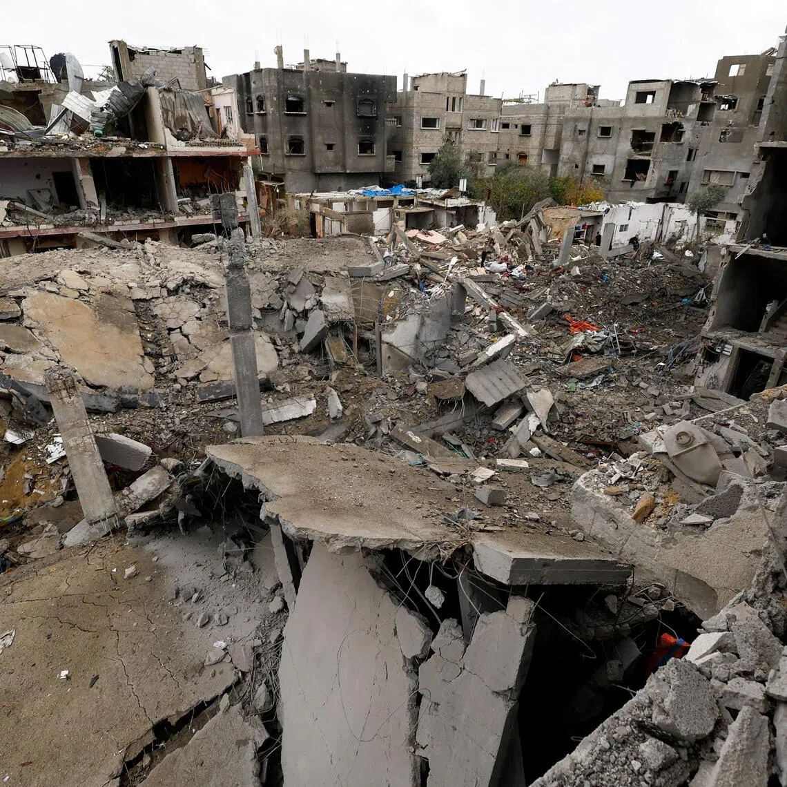 The war had left about 60 million tonnes of rubble scattered across the Gaza Strip.