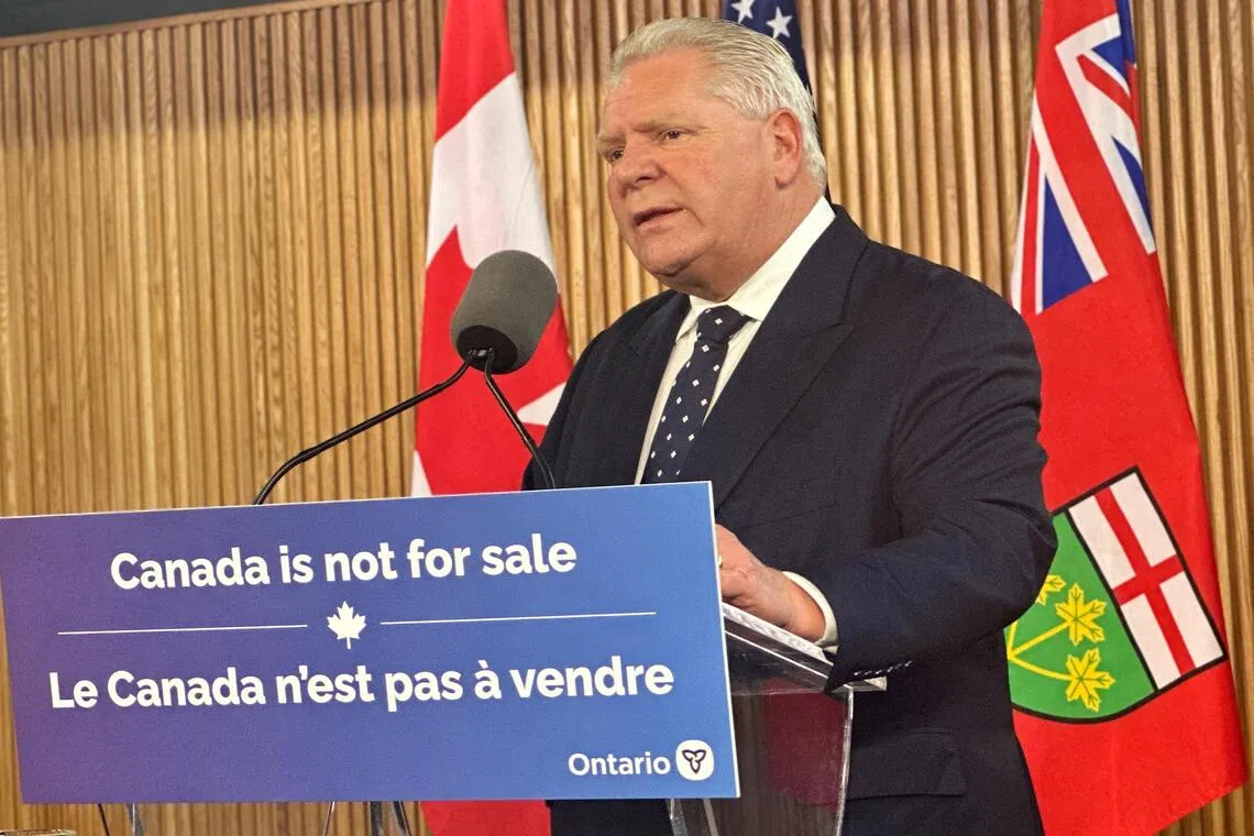 Ontario Premier Doug Ford called on the US envoy to say he’s sorry for cursing in public.