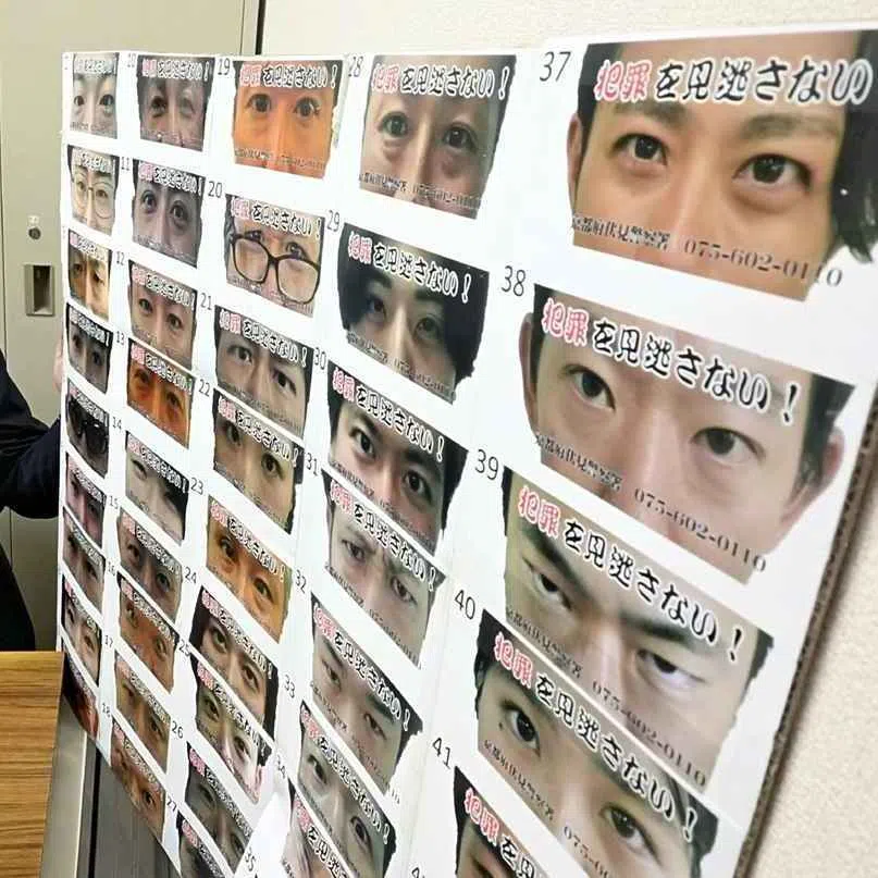 The police took photos of over 40 officers’ eyes with their consent and asked for the public to vote which ones  "looked effective".