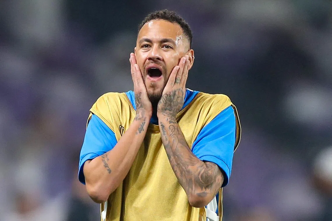 Neymar has had an injury-plagued stay in Saudi Arabia, playing just seven times despite a reported salary of around US$104 million (S$140 million) a year.