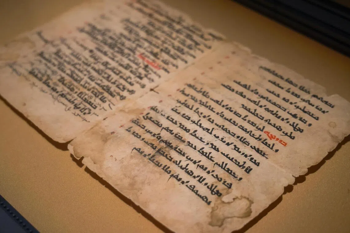 Bible psalms in Syriac have been found in the Buddhist caves.