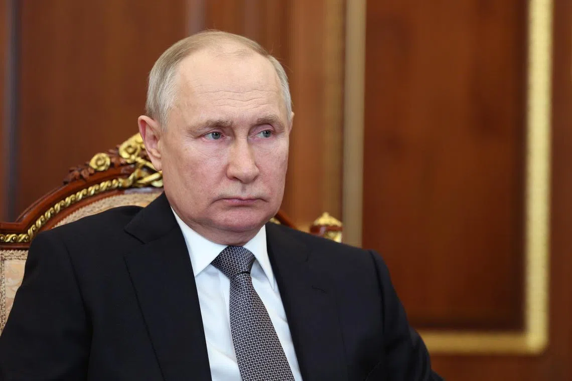 Russian President Vladimir Putin has visited military headquarters in Ukraine’s Kherson and Luhansk regions which are partly held by Russia, the Kremlin said.