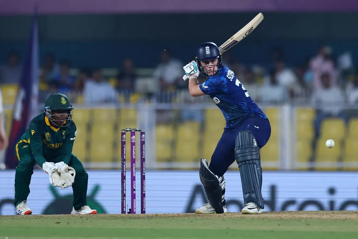 Cricket - ICC Women's World Cup - Semi Final - England v South Africa - Barsapara Cricket Stadium, Guwahati, India - October 29, 2025 England's Nat Sciver-Brunt in action REUTERS/Anushree Fadnavis/File Photo