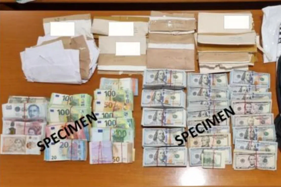 The cash couriers had moved into Singapore an assortment of currency notes amounting to $1.2 million, of which $120,000 were undeclared.