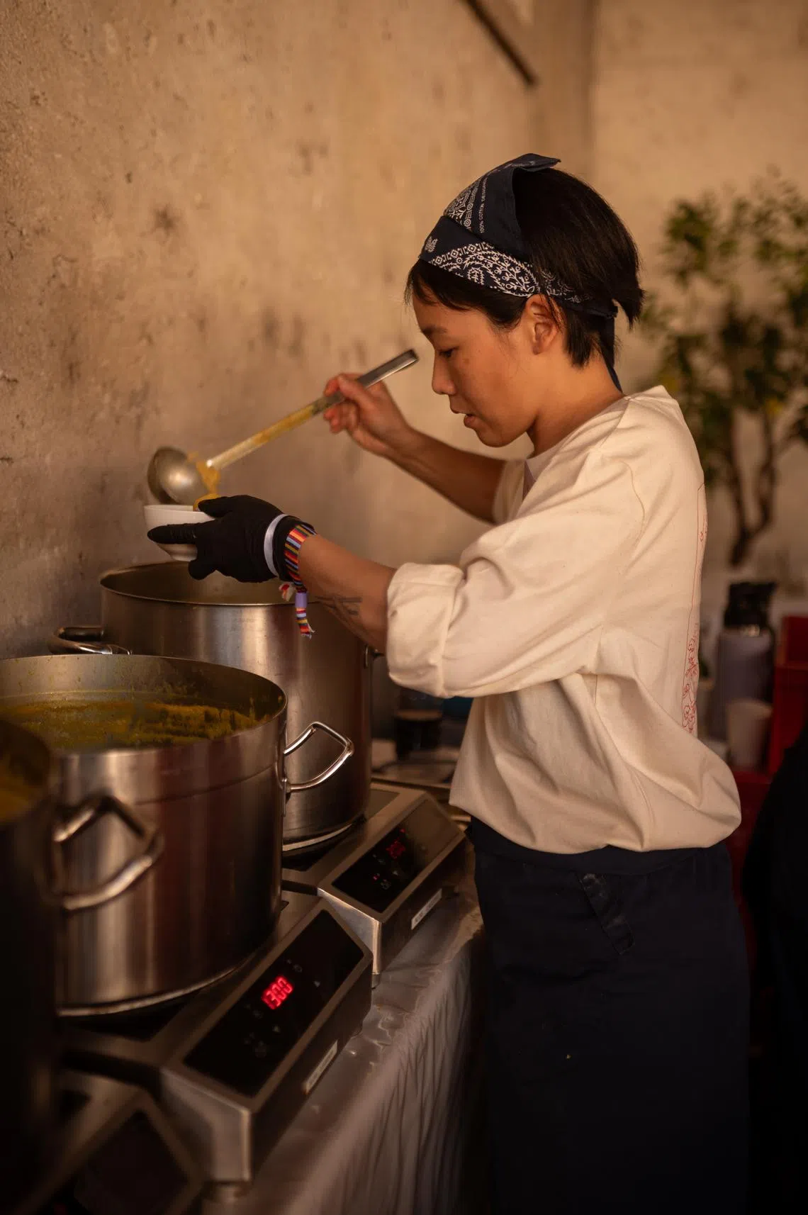 Chef Hoon has worked in restaurants such as Les Amis in Singapore and Faviken in Sweden. 