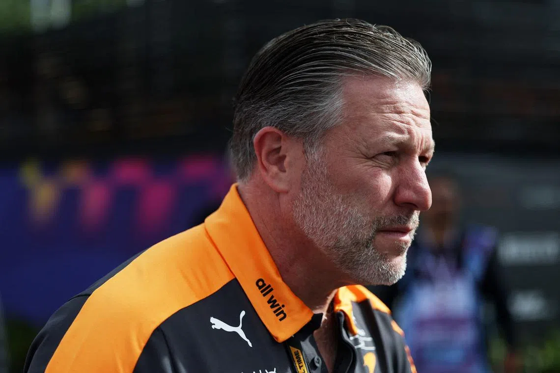 Formula One F1 - Australian Grand Prix - Albert Park Grand Prix Circuit, Melbourne, Australia - March 7, 2026 McLaren chief executive Zak Brown arrives REUTERS/Hollie Adams