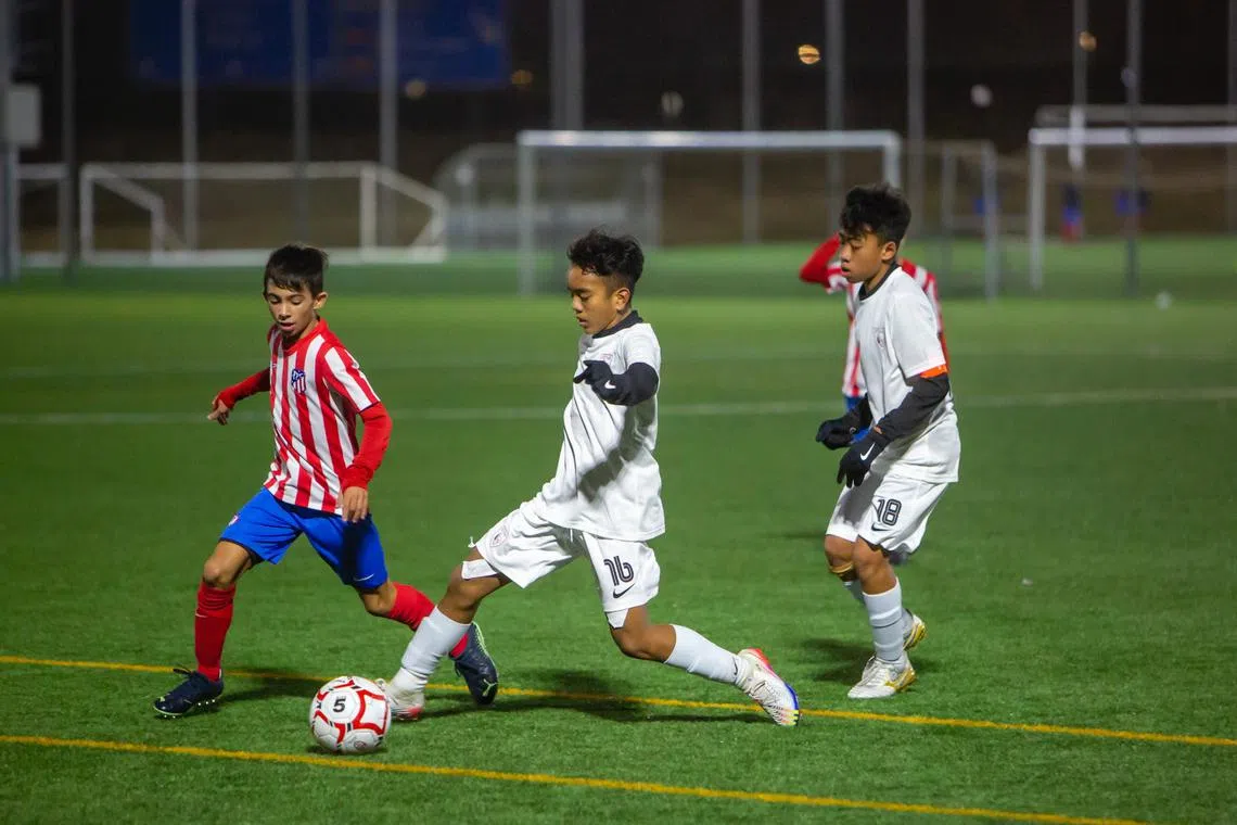The 20 players from Singapore who are in Madrid on a training stint at the La Liga Academy from Nov 5 to Dec 2 also competed in friendly matches including one against a Atletico Madrid youth team. 