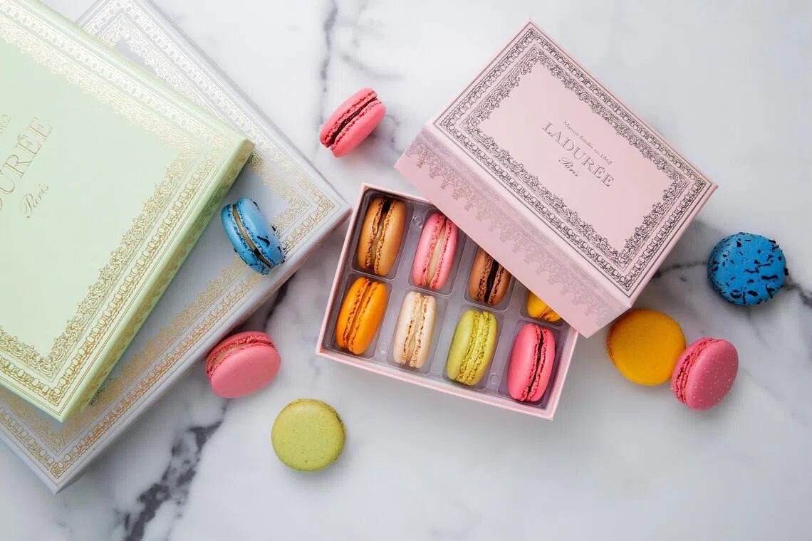 Laduree’s signature macarons remain at the heart of its Singapore return.