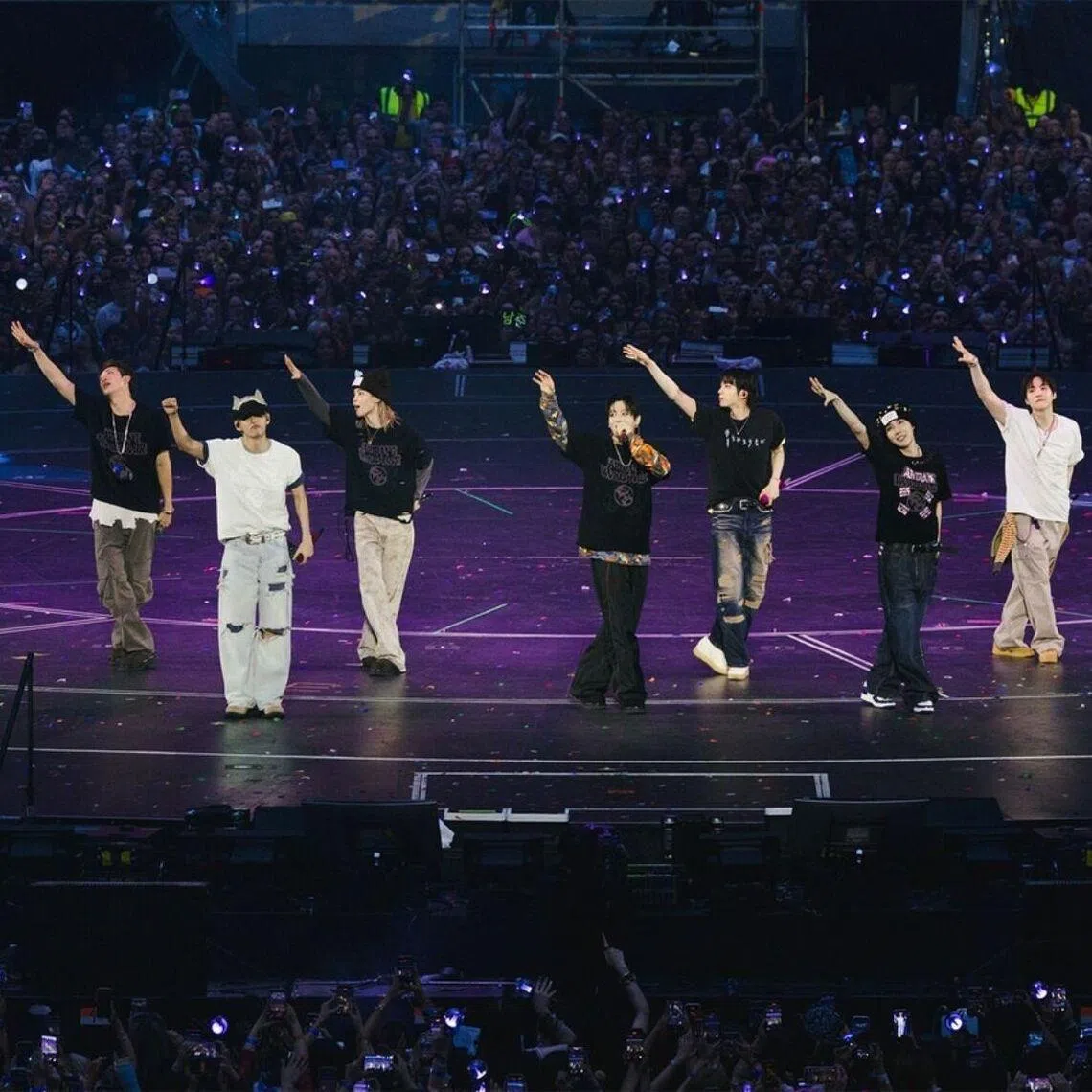 The achievement marks another milestone for BTS in London.