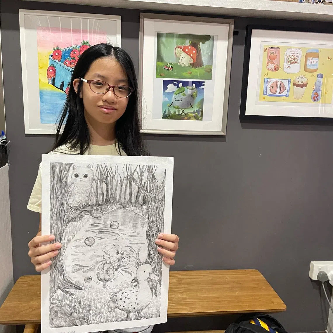 Rachel Ooi, 12, a Primary 6 pupil from Henry Park Primary, received a confirmed offer from the School of the Arts after two rounds of selection.
