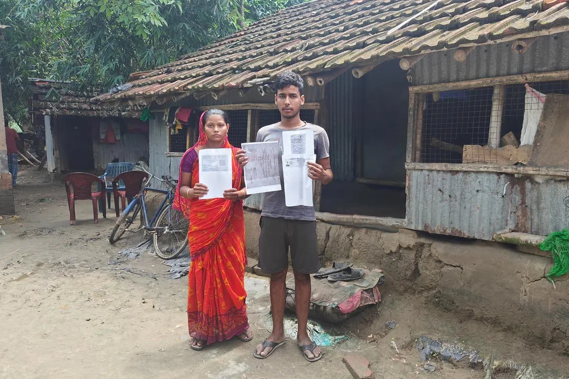 Mr Fajar Mandal and his wife Taslima had allegedly been forced onto an Indian military aircraft in Pune with their hands tied.