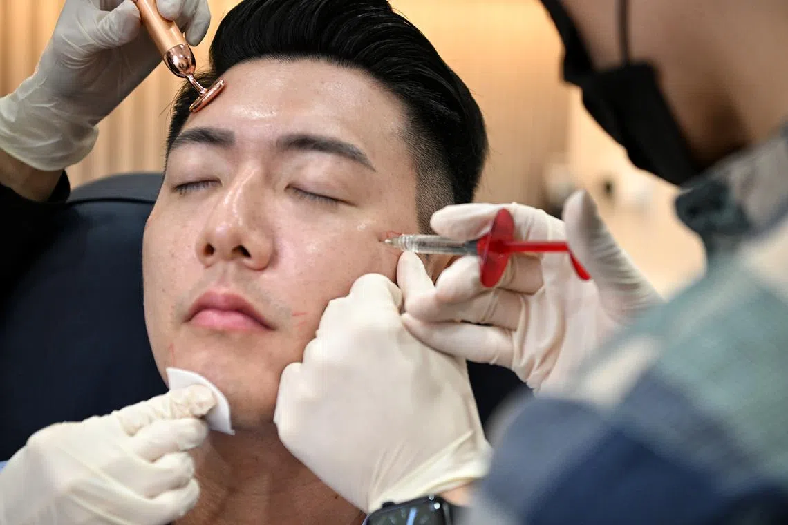 Places that offer beauty and aesthetic procedures are still largely the domain of women. But men are entering these spaces.