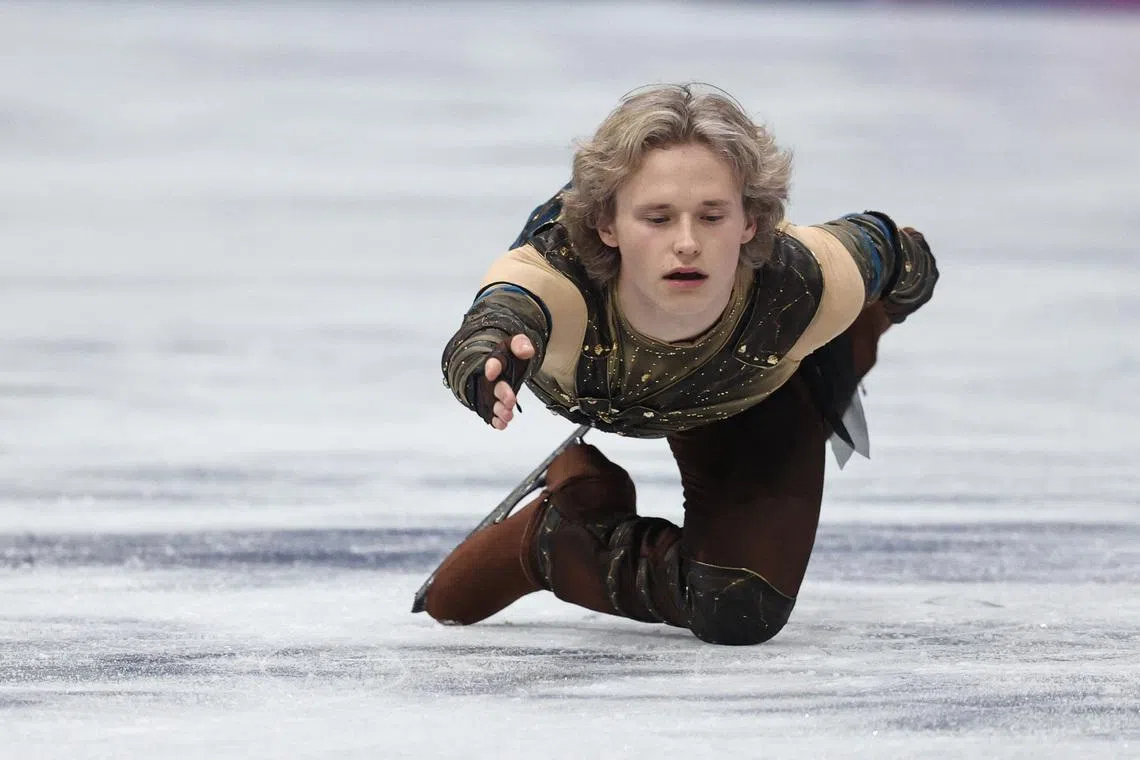 Milano Cortina 2026 Olympics - Figure Skating - Men Single Skating - Short Program - Milano Ice Skating Arena, Milan, Italy - February 10, 2026. Ilia Malinin of United States performs during the Short Program REUTERS/Amanda Perobelli