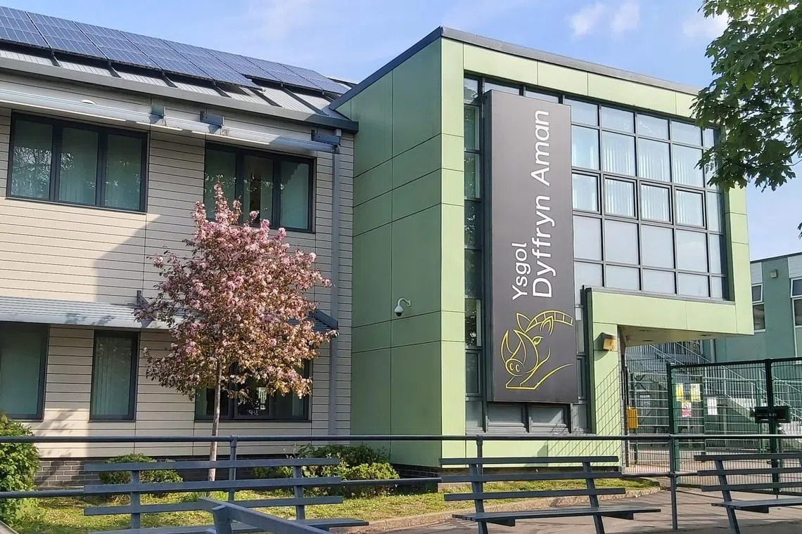 The 14-year-old schoolgirl attacked teacher Fiona Elias with a multi-tool knife at Ysgol Dyffryn Aman in south Wales.