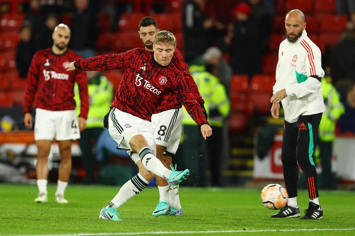 Manchester United striker Rasmus Hojlund has two younger brothers, 18-year-old twins Emil and Oscar who play for FC Copenhagen.