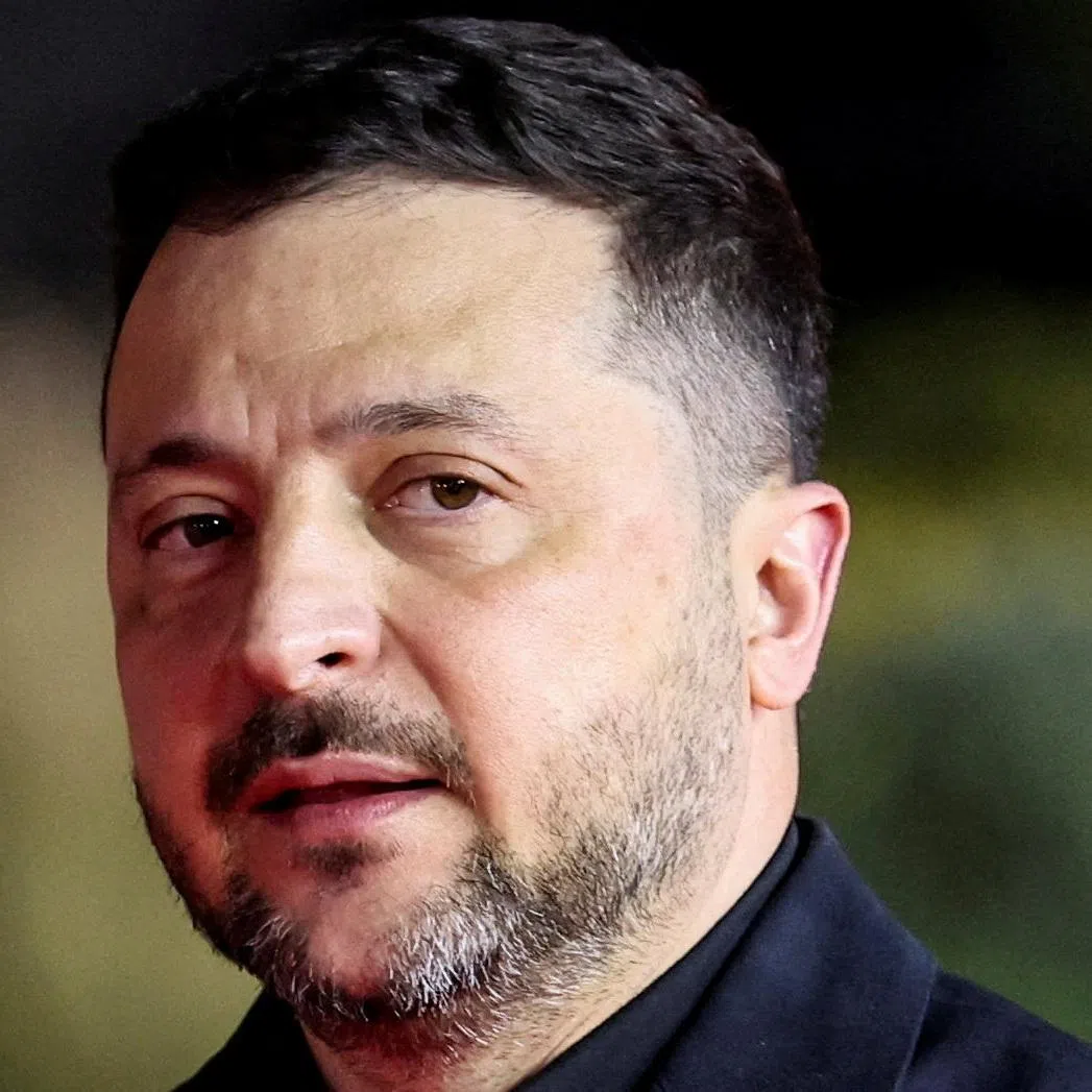 FILE PHOTO: Ukrainian President Volodymyr Zelenskiy arrives to attend an informal European leaders' summit in Ayia Napa, Cyprus April 23, 2026. REUTERS/Yiannis Kourtoglou/File Photo