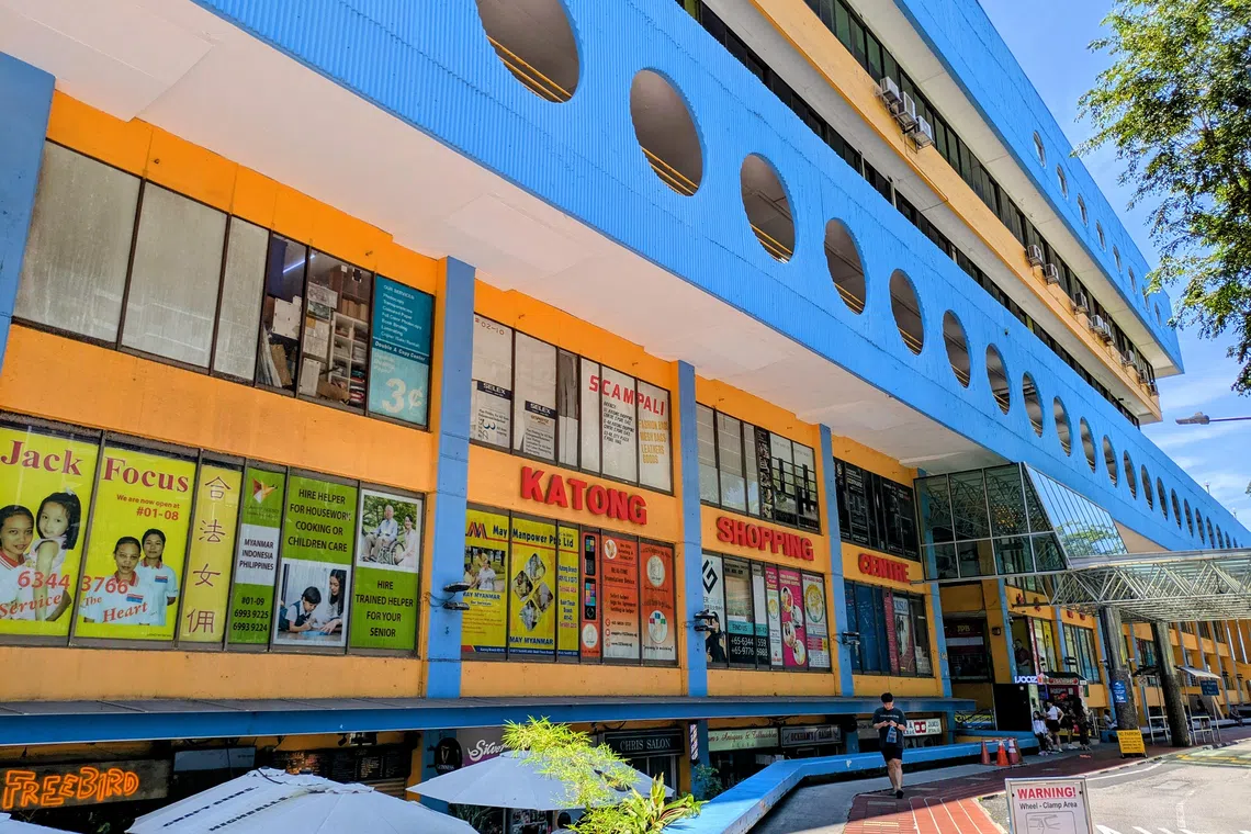 Katong Shopping Centre opened in 1973 as Singapore's first air-conditioned mall.