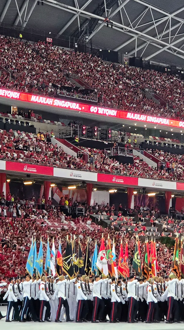 ST20260725-202641200994-Lim Yaohui-Gabrielle Chan-pixsamsung/

NDP 2026 Preview 1 at National Stadium on July 25, 2026.

Two-page Samsung feature for NDP.

(ST PHOTO: LIM YAOHUI)
