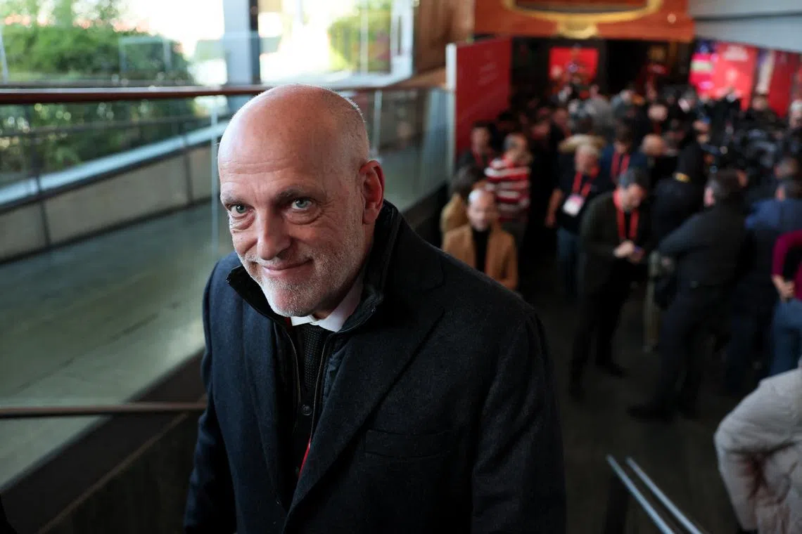 FILE PHOTO: Soccer Football - Spain's Football Federation elects a new president - Ciudad del Futbol, Las Rozas, Spain - December 16, 2024 LaLiga president Javier Tebas REUTERS/Isabel Infantes/File Photo