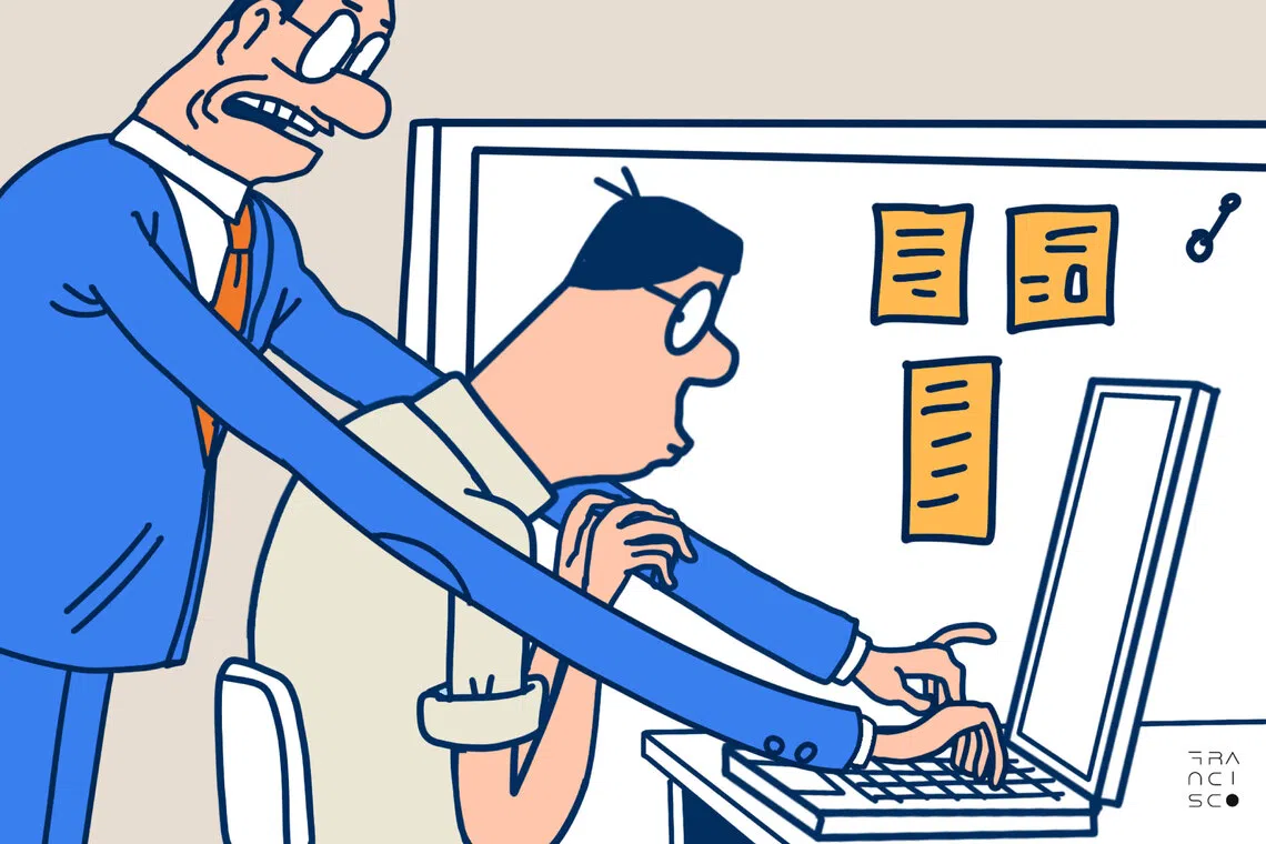 There is a difference between a boss who checks in on employees and one who constantly hovers like a “helicopter parent” over them.