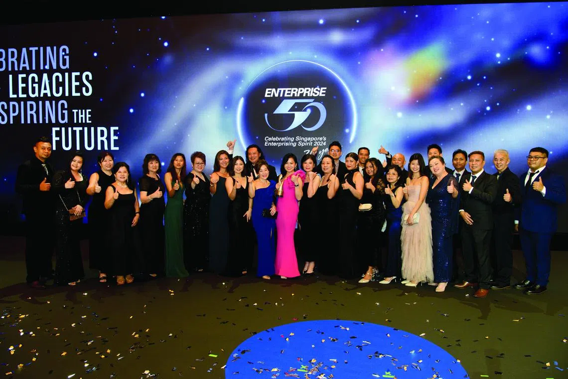 The M3 team surging to new heights with an 18th place in the prestigious Enterprise 50 Awards 2024. PHOTO: M3