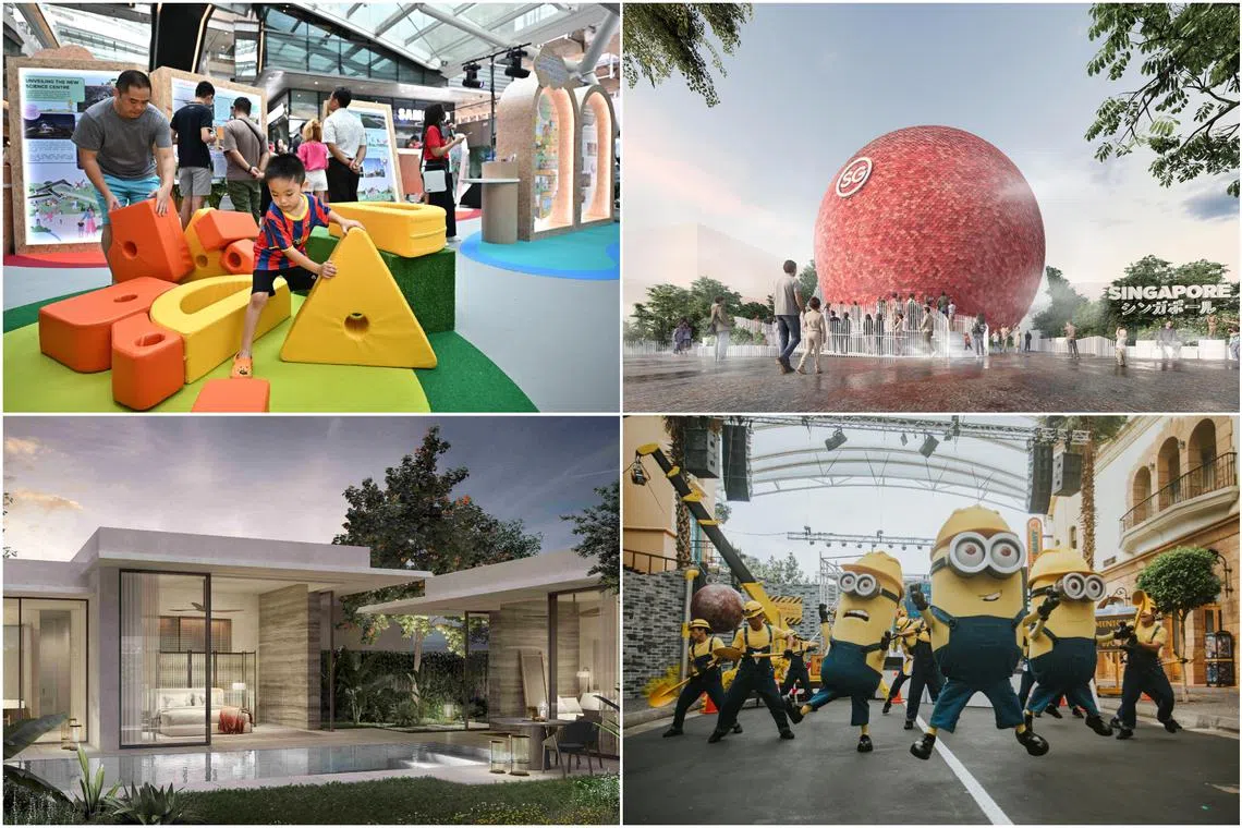 Besides having a pavilion at the Osaka Expo, Singapore will see new hotel openings such as Raffles Sentosa Singapore.