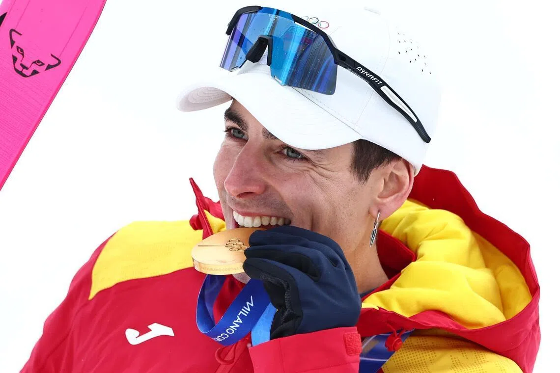 Oriol Cardona Coll, Marianne Fatton win ski mountaineering sprint golds in event’s Olympic debut