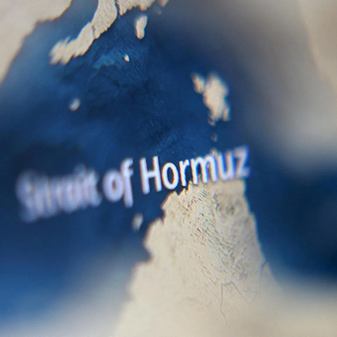 FILE PHOTO: A map showing the Strait of Hormuz is seen in this illustration taken March 23, 2026. REUTERS/Dado Ruvic/Illustration/File Photo