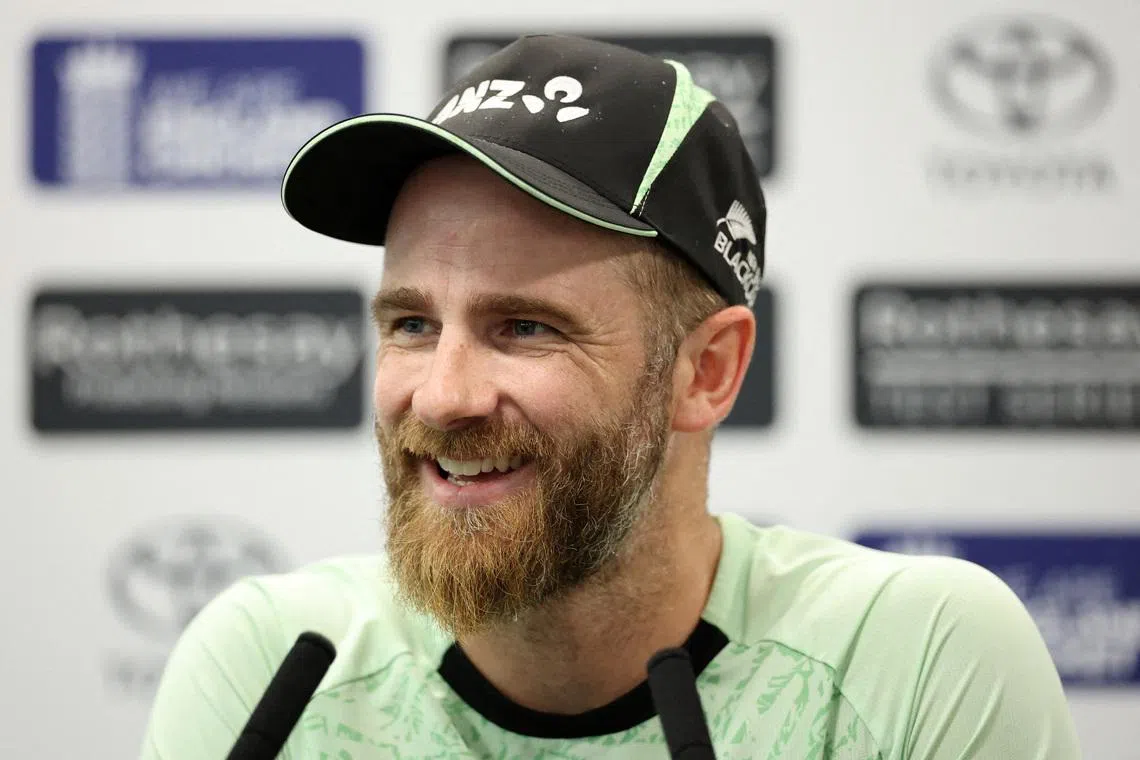 FILE PHOTO: Cricket - England v New Zealand - First Test - New Zealand Press Conference - Lord's Cricket Ground, London, Britain - June 2, 2026 New Zealand's Kane Williamson during the press conference Action Images via Reuters/Andrew Boyers/File Photo