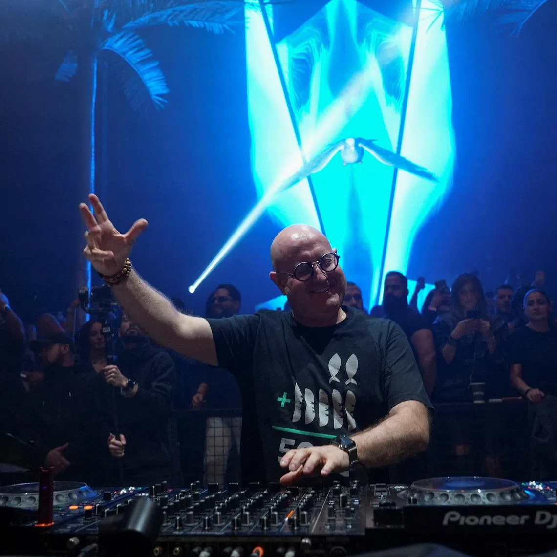 DJ Padre Guilherme performs at AHM club in Beirut, Lebanon, January 11, 2026. REUTERS/Raghed Waked