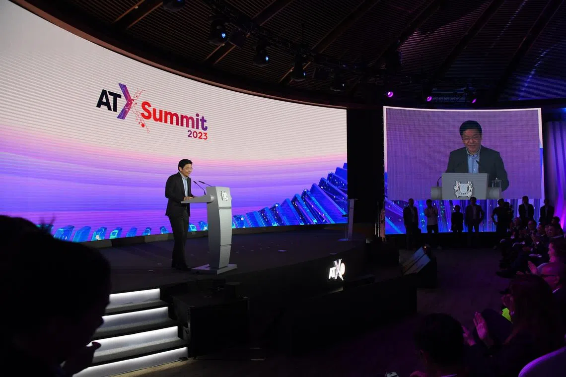 DPM Lawrence Wong at the Asia Tech x Singapore 2023 conference, held in Sentosa, on June 6, 2023.